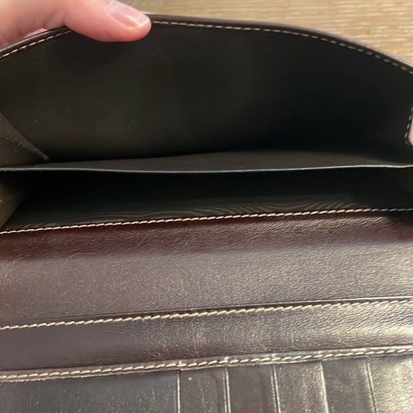 GUCCI brown canvas long wallet, double snap sides - Used authentic - Picture 10 of 12